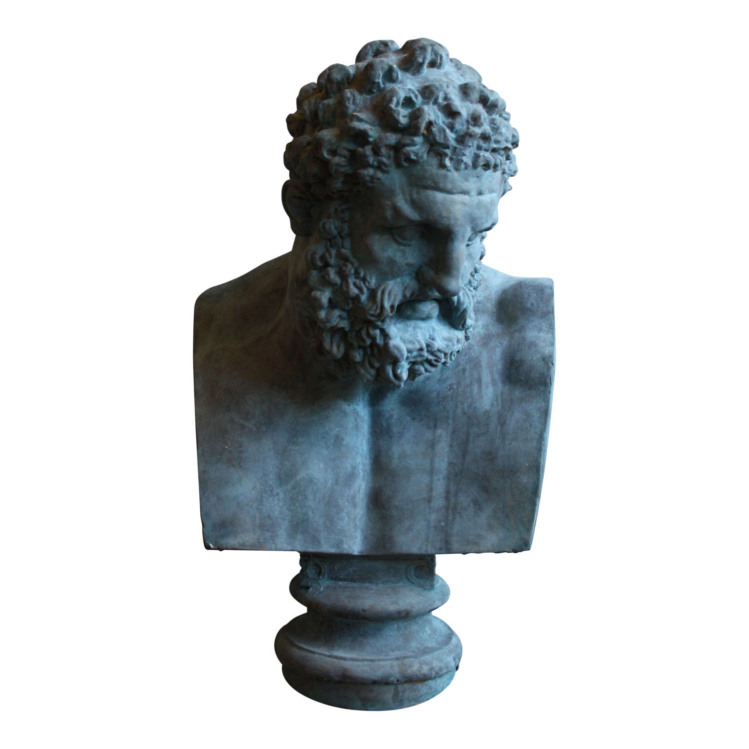 LARGE BUST OF HERCULES AFTER THE ANTIQUE