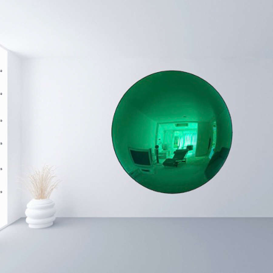 Large Green Convex Mirror