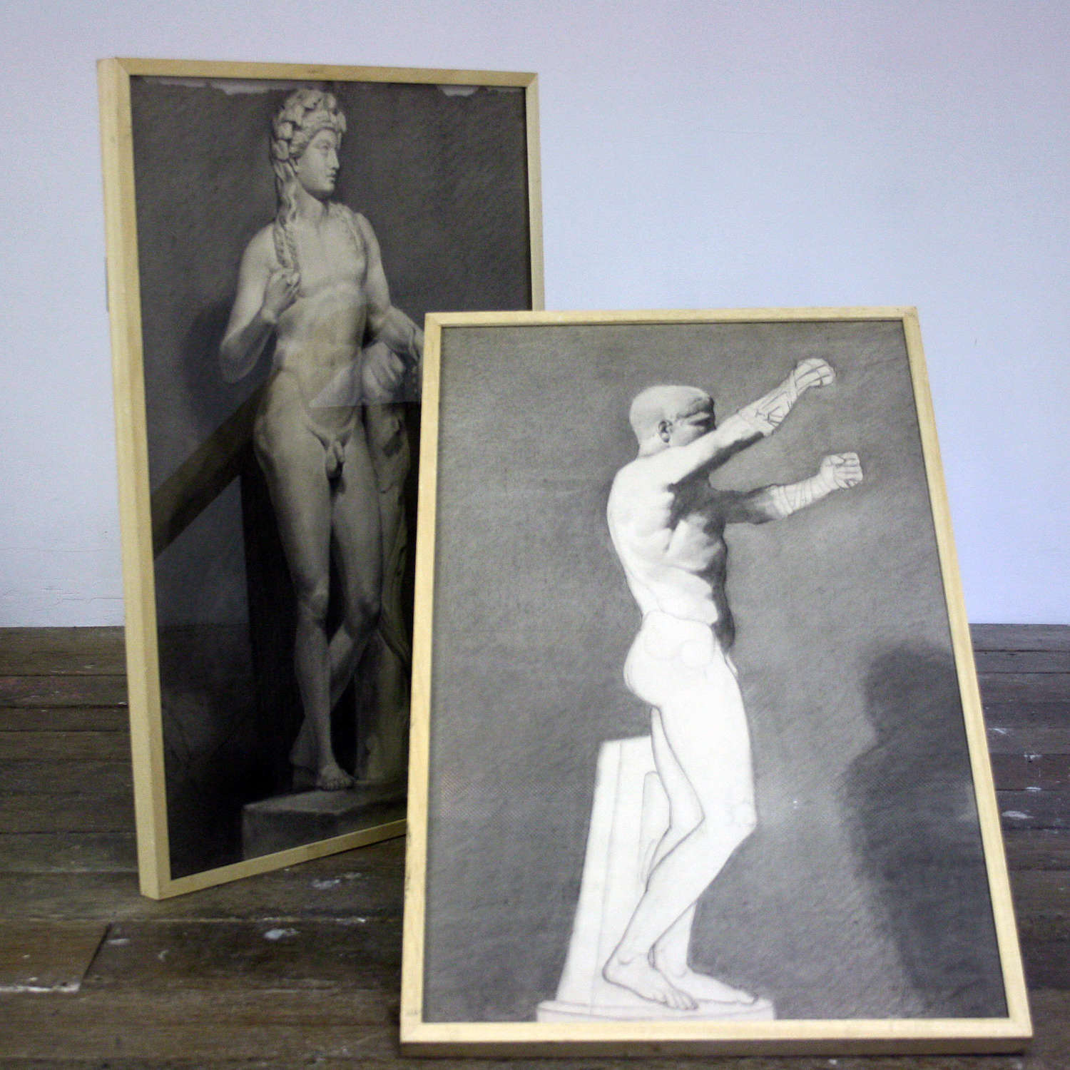Early 20th Century Sketches of Bacchus and Boxer