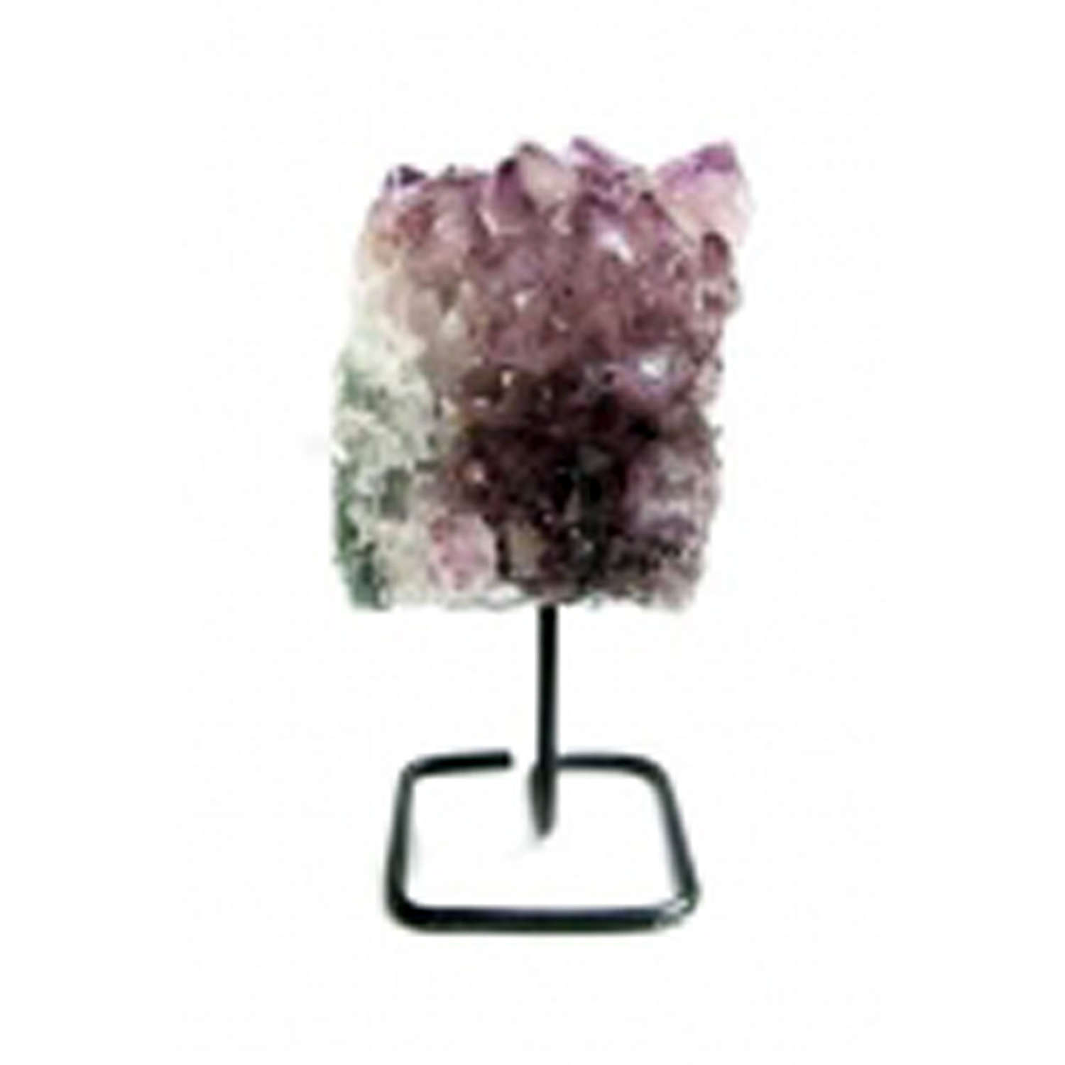 Small Amethyst Cluster on metal stand