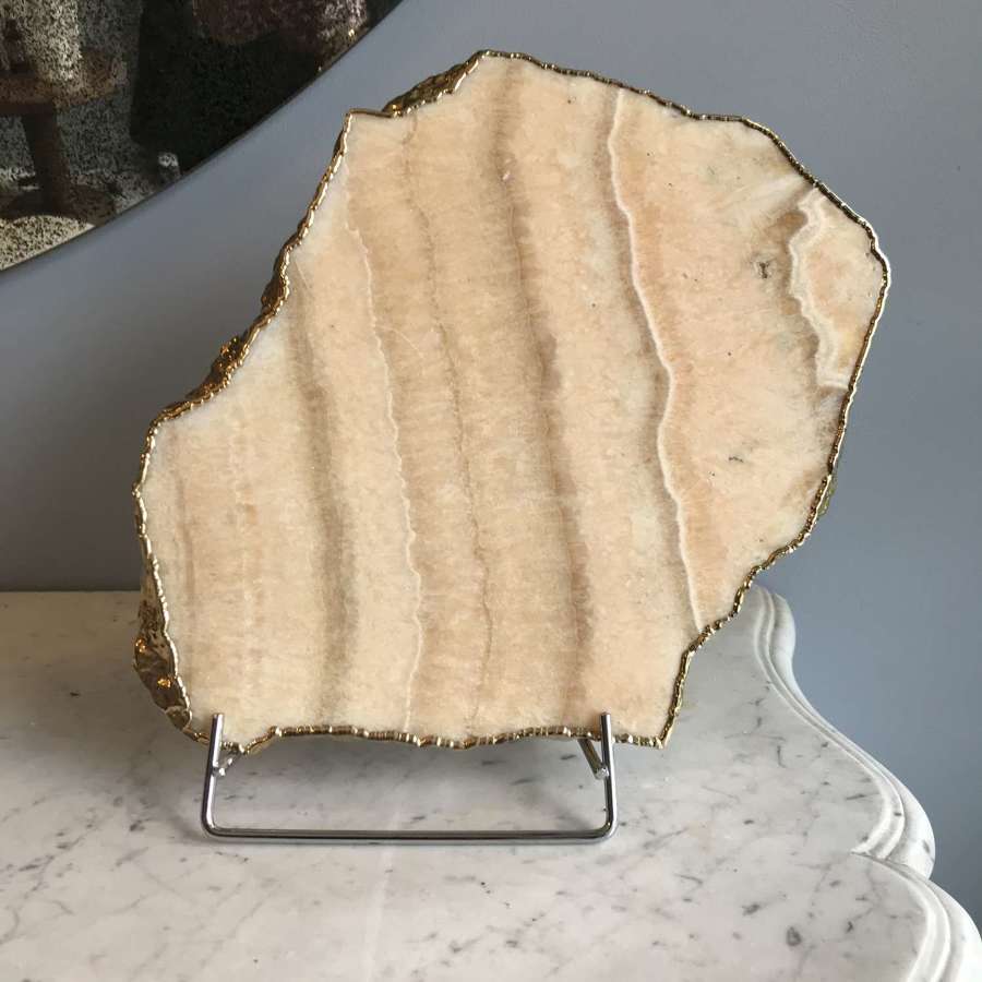 Gilded Calcite - Onyx Platter