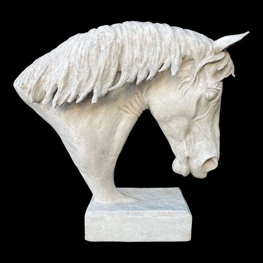 Large Plaster Horse Head