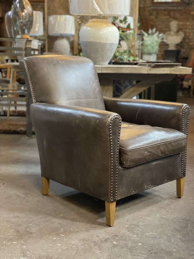 Small Leather Armchair